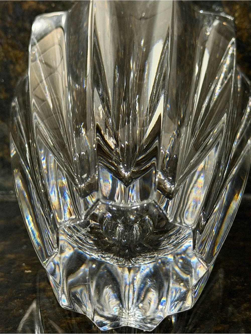 Orrefors Fleur Crystal Vase Jan Johansson | Signed, Made in Sweden | 6” Petite